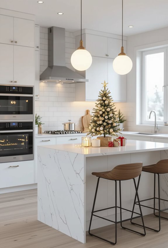 staged interactive holiday scene