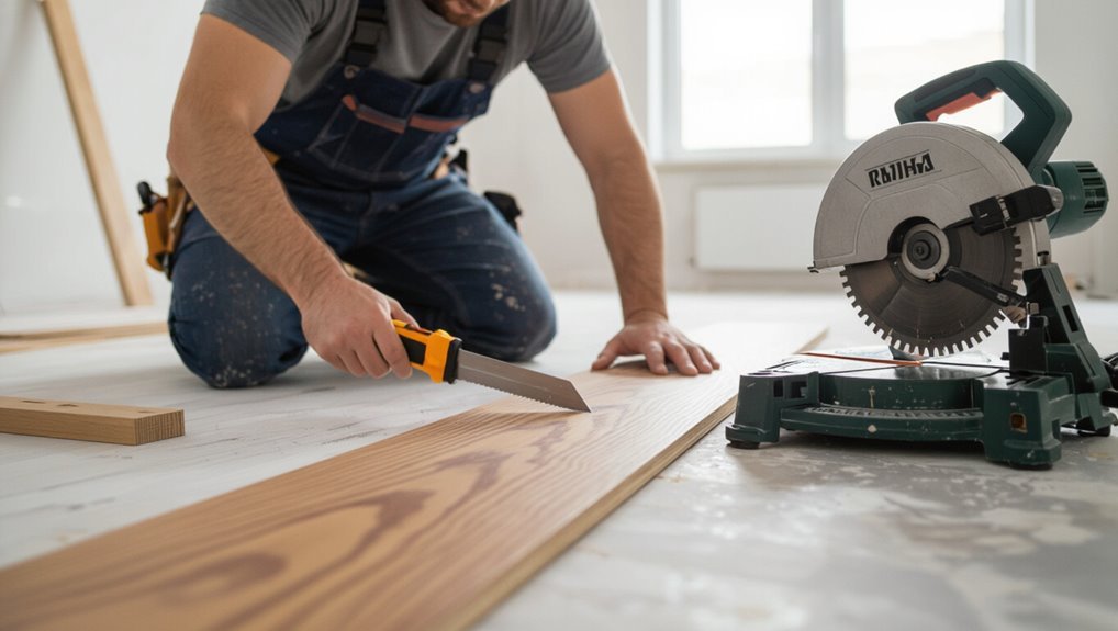 stagger joints trim boards