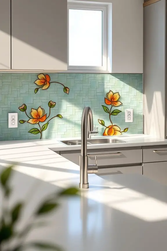 stained glass kitchen elegance