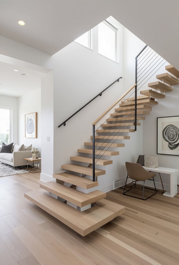 staircase gallery with contrast