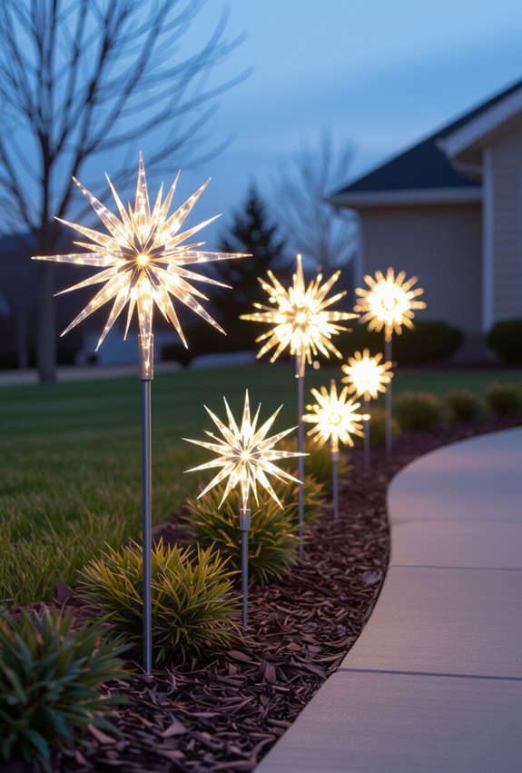 starburst solar light display