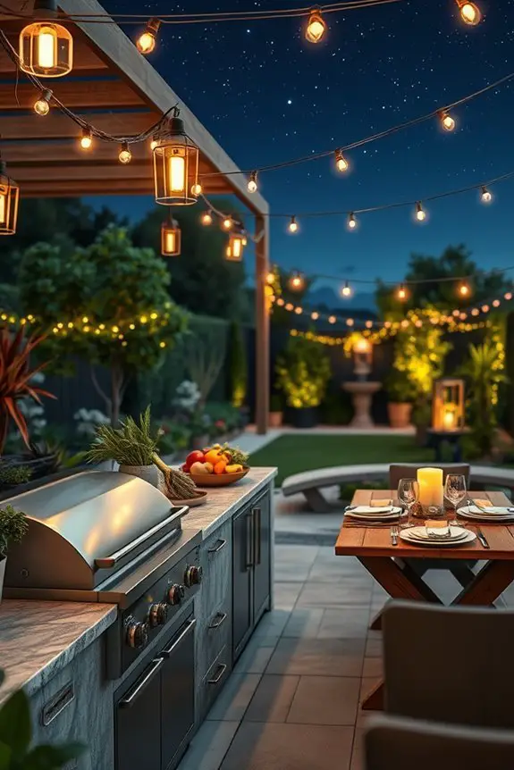 starlit outdoor dining experience