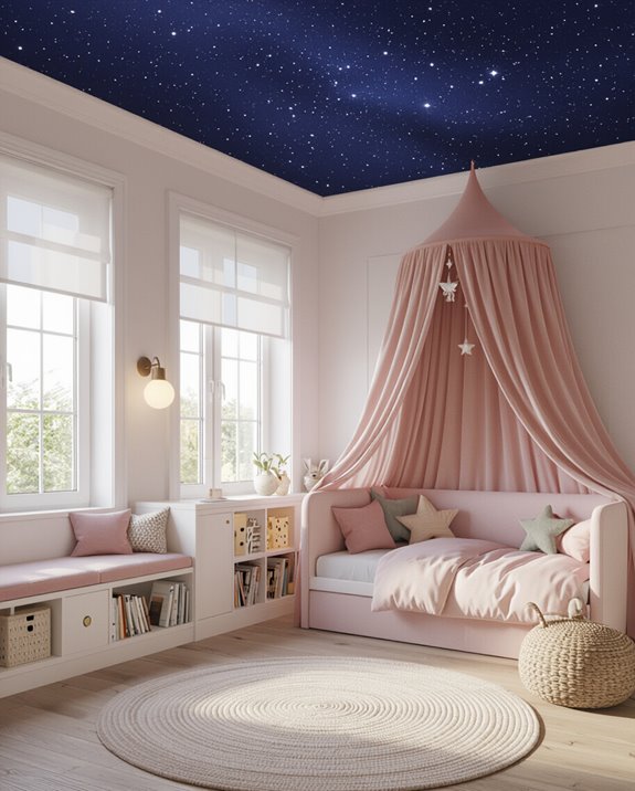 starry night canopy bed