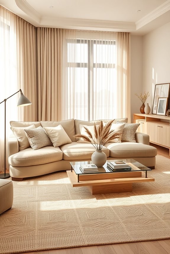 statement beige lighting elegance