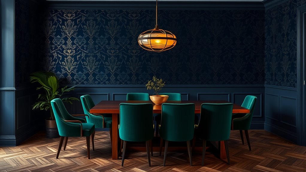 statement dining wall designs