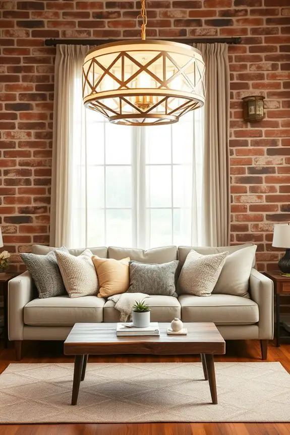 statement lighting enhances ambiance
