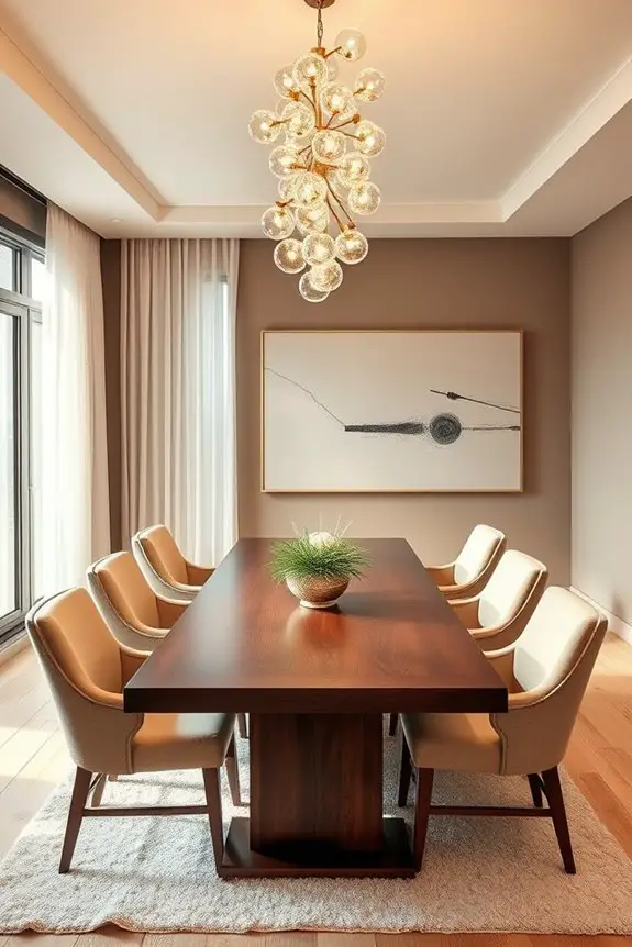 statement lighting enhances ambiance
