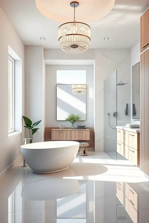 statement lighting enhances ambiance