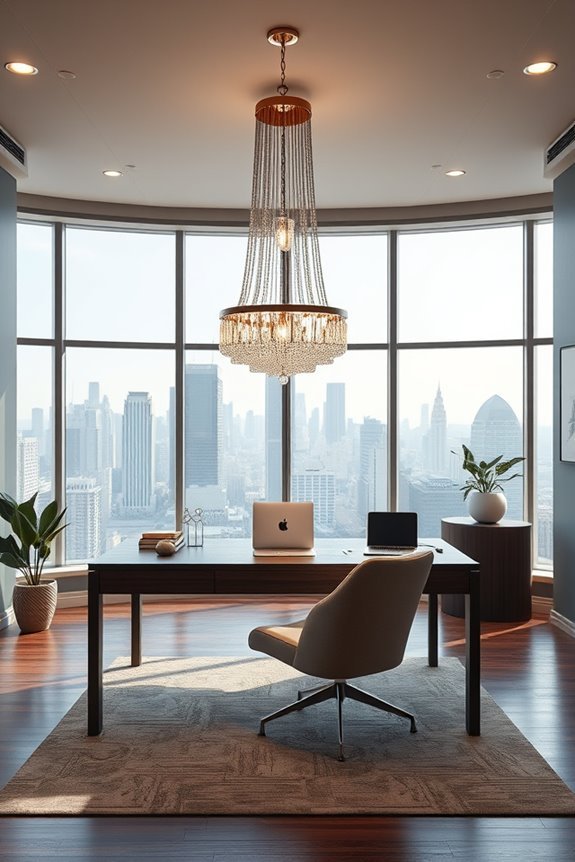 statement lighting enhances ambiance