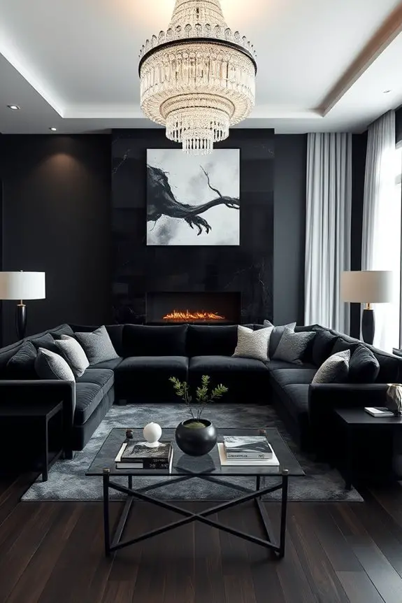 statement lighting enhances ambiance