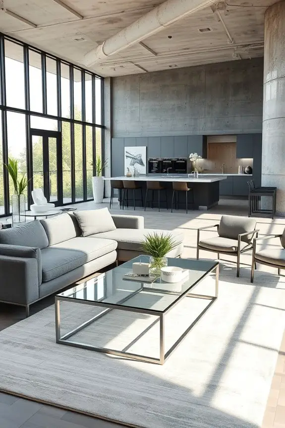 steel and glass combination