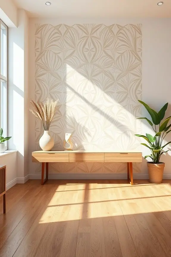 stenciled accent wall designs