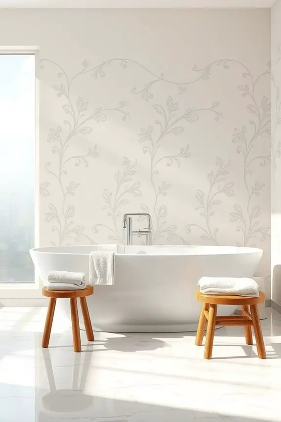 stenciled designs for bathrooms