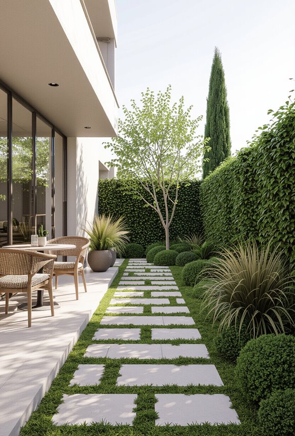 stepping stone aromatic groundcover paths