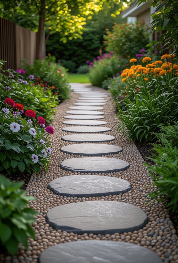 stepping stones garden path