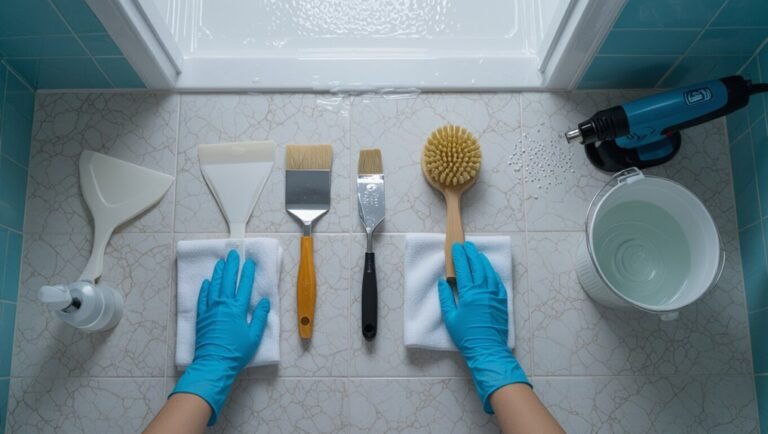 sticky tile glue removal