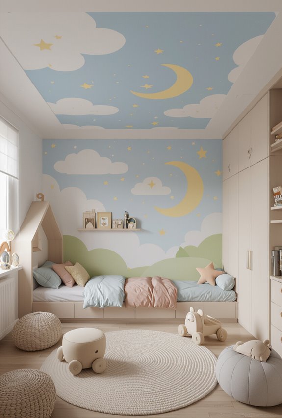storybook lit washable mural ceiling