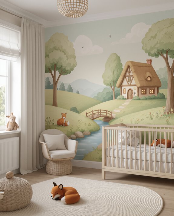 storybook nursery wall decor