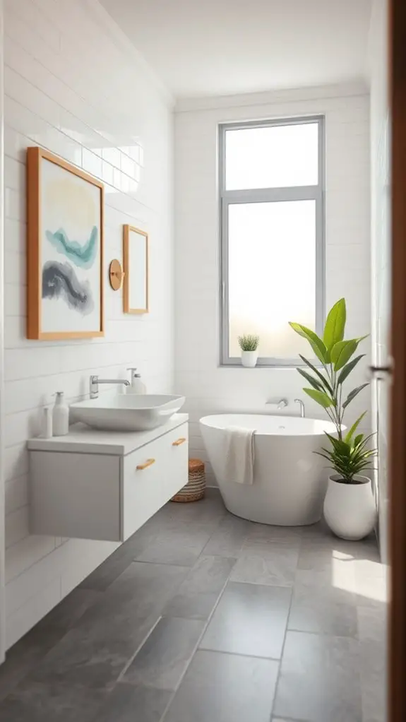 strategic bathroom wall art