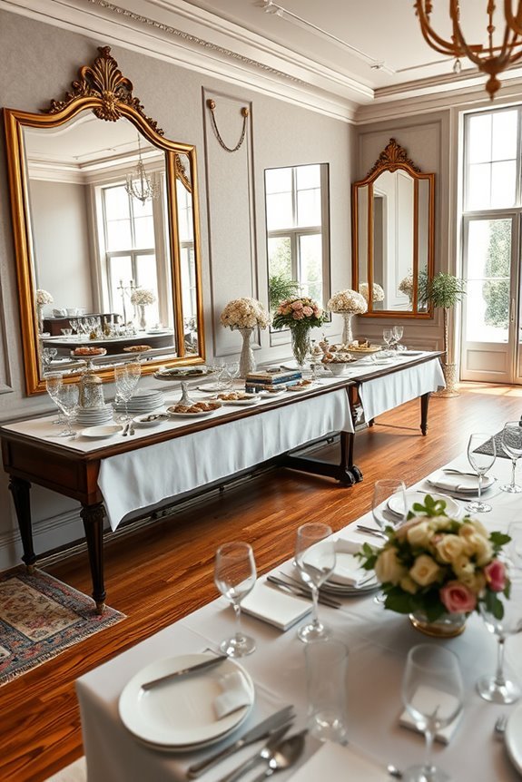 strategic mirror placement enhances depth
