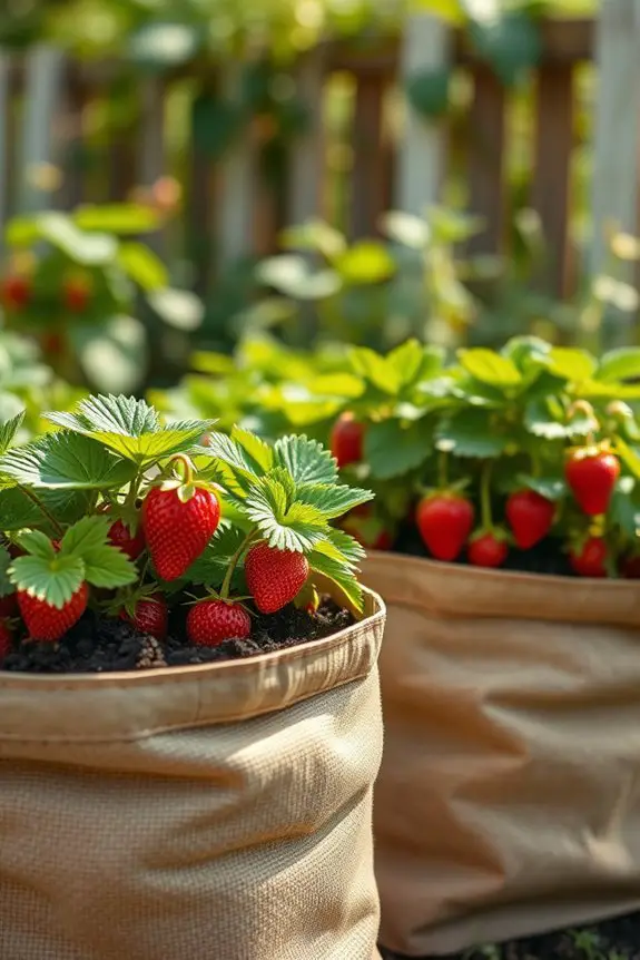 strawberry grow bags benefits