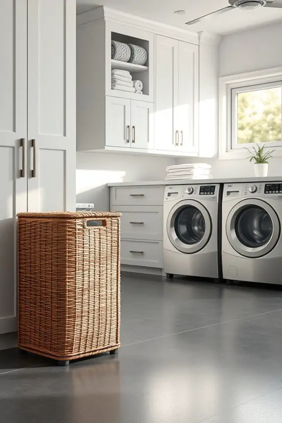 streamline laundry with hampers