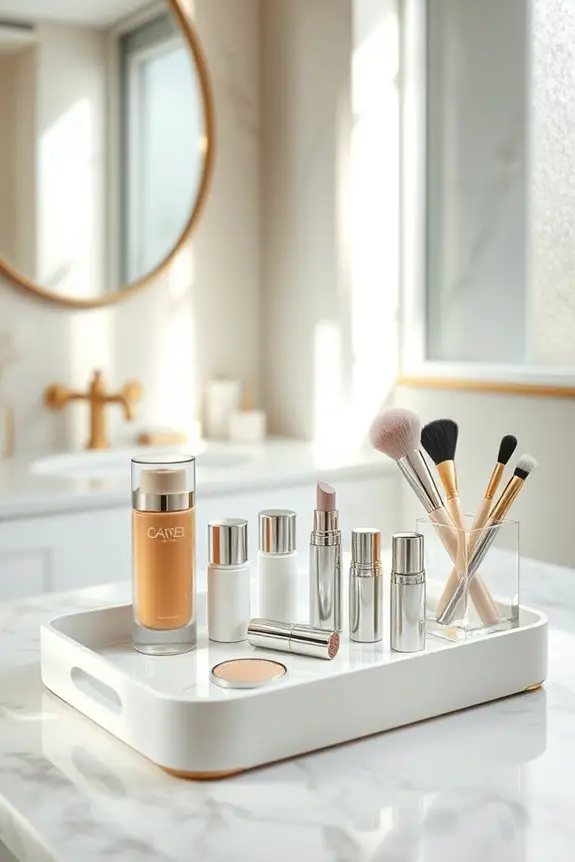streamline makeup with organization