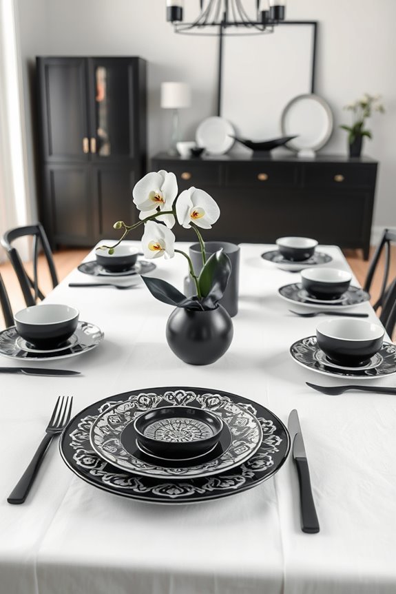 striking black and white elegance
