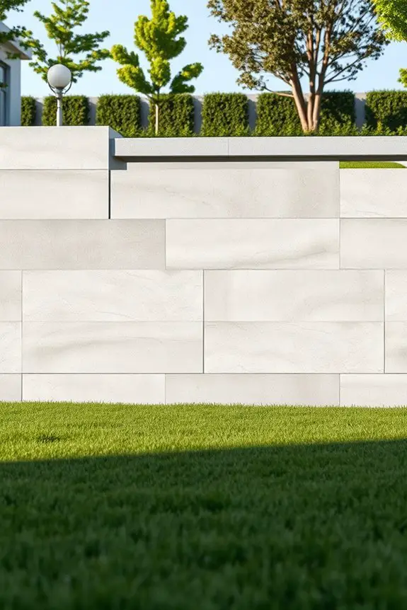 striking multi level concrete walls