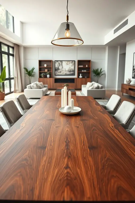 striking oversized dining tables