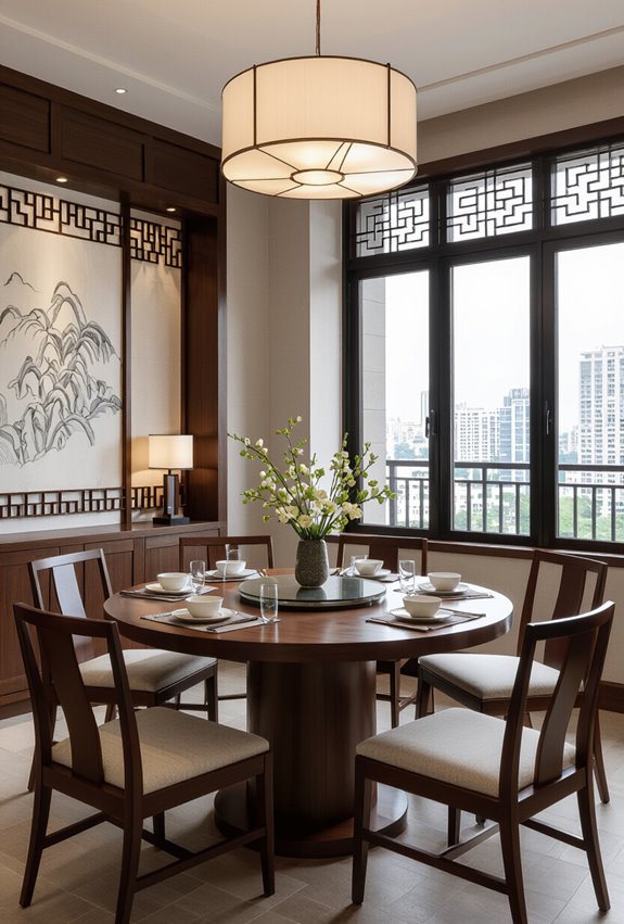 sturdy rotating communal serving centerpiece