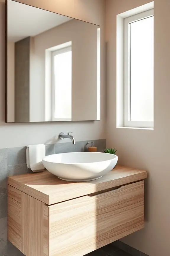 stylish above counter bathroom sinks