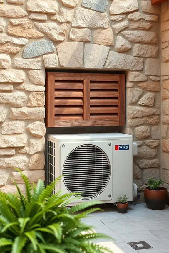 stylish air conditioning concealment