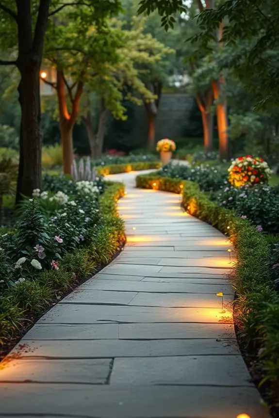 stylish ambient pathway lighting