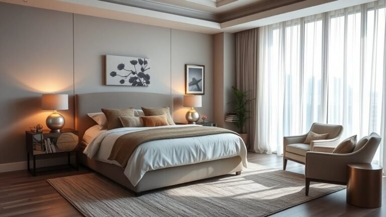 stylish and comfortable bedrooms