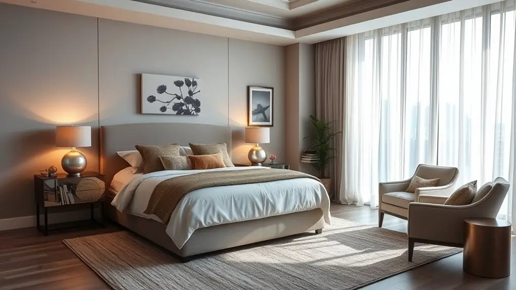 stylish and comfortable bedrooms
