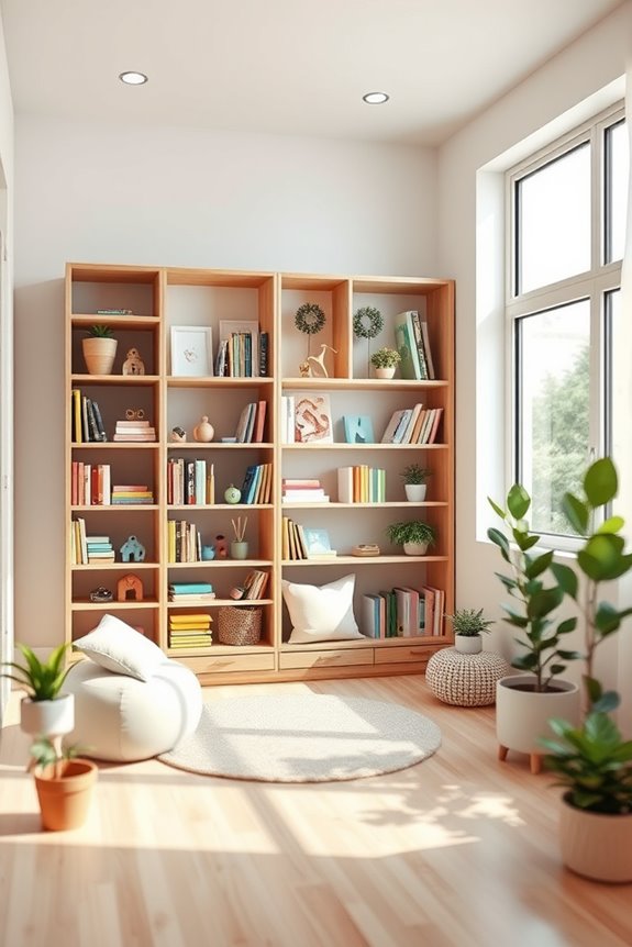 stylish and functional bookshelves