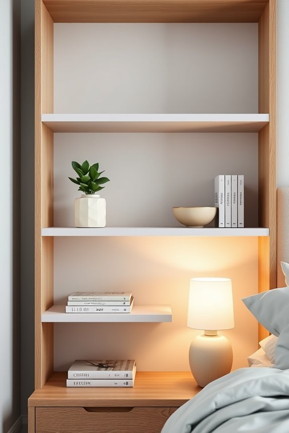 stylish and functional shelving