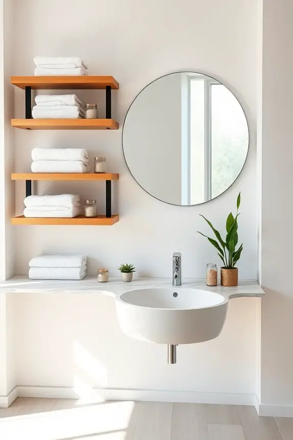 stylish and functional shelving