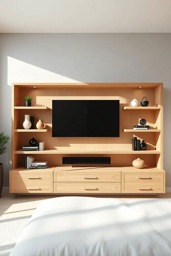 stylish and functional shelving