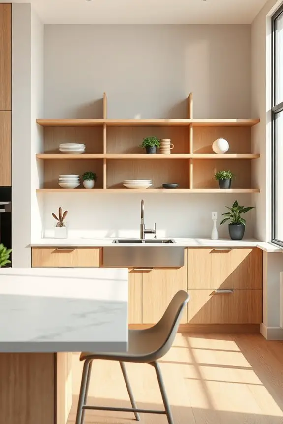 stylish and functional shelving