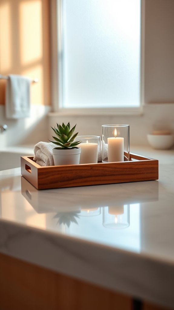 stylish and organized bathroom