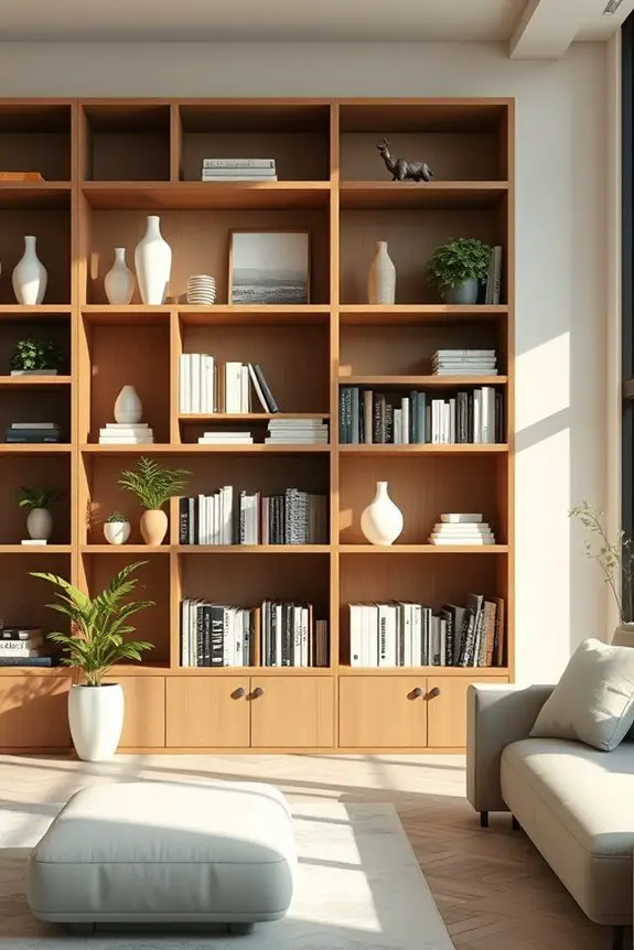 stylish and organized bookshelves