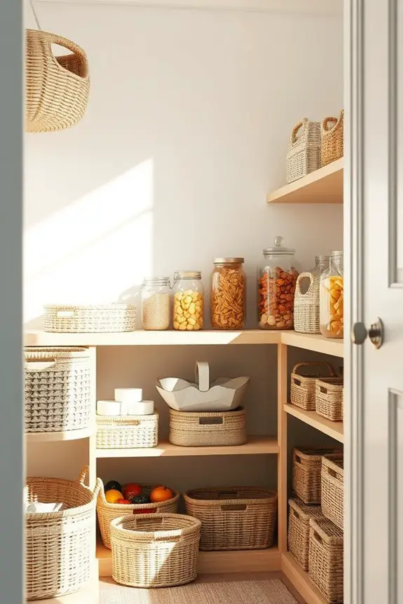 stylish and organized pantry