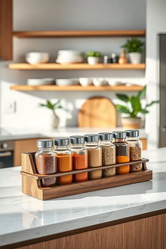 stylish and organized spice racks