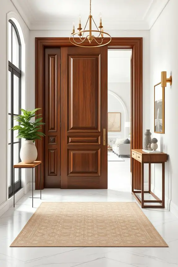 stylish and practical entryway