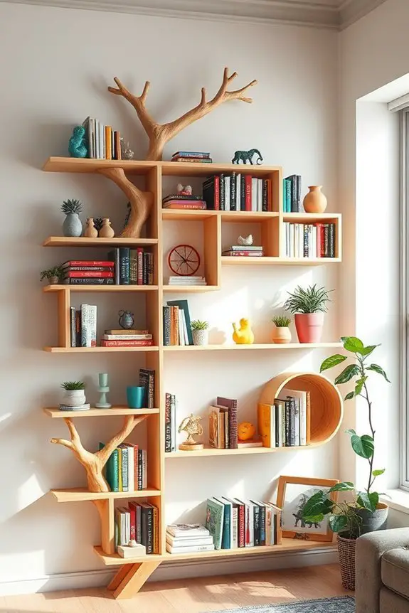 stylish and unique bookshelves