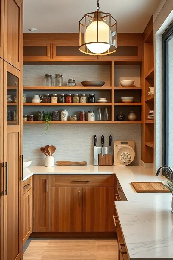 stylish asian pantry organization