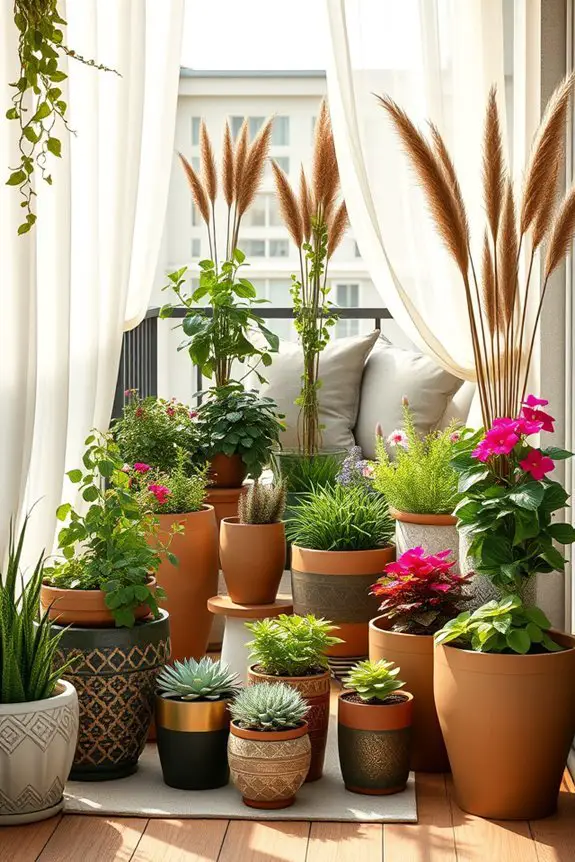 stylish balcony planters elevate