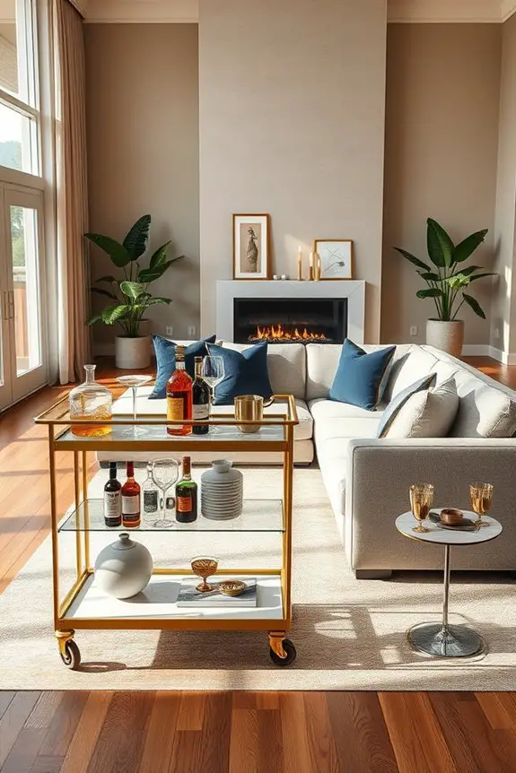 stylish bar cart essentials